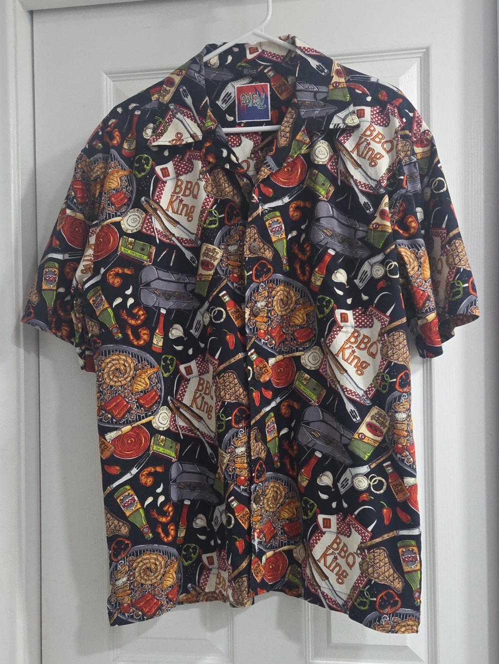 BBQ King Short-Sleeve Button-Down Shirt
